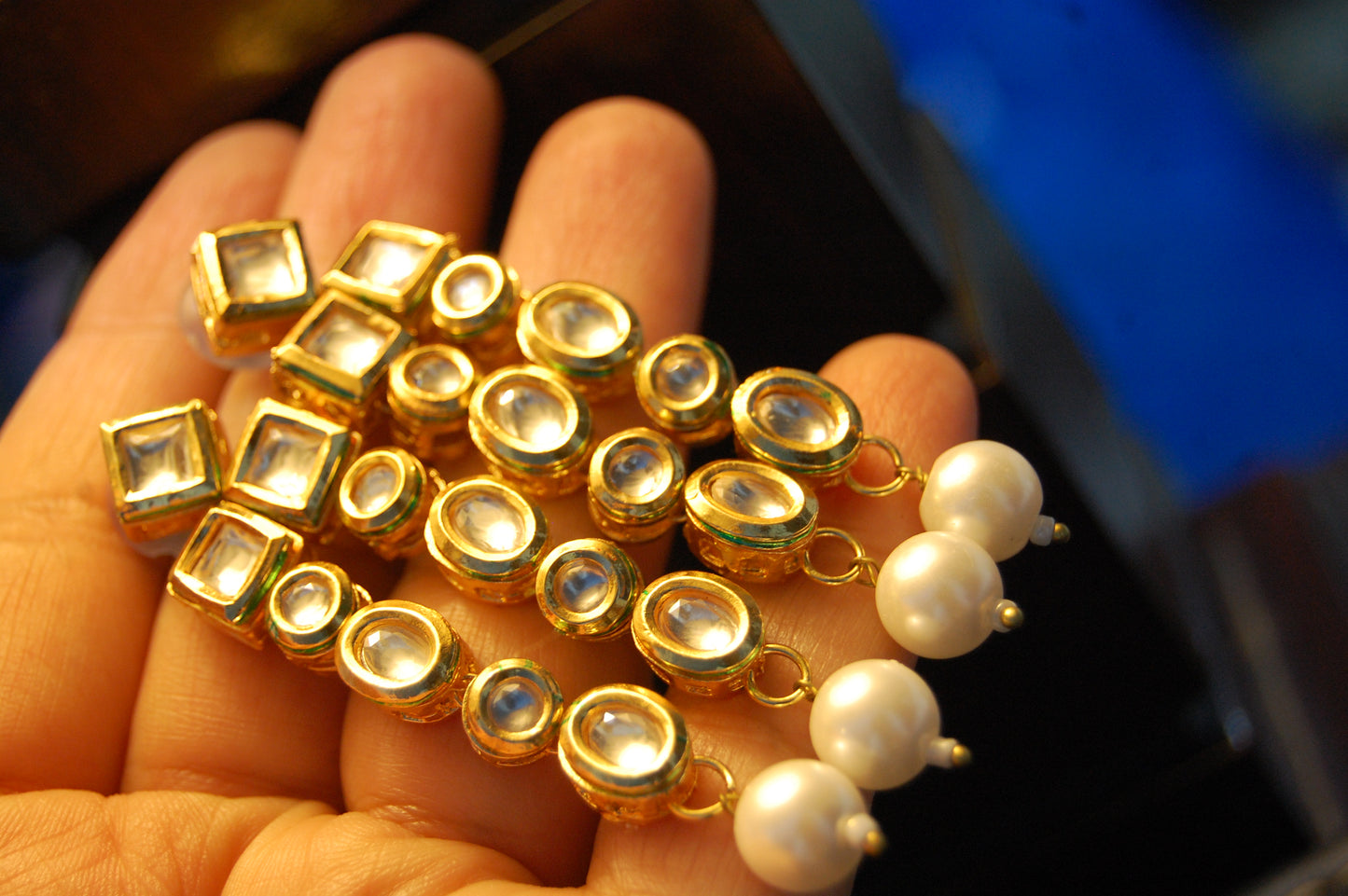 KUNDAN & PEARL EARRINGS