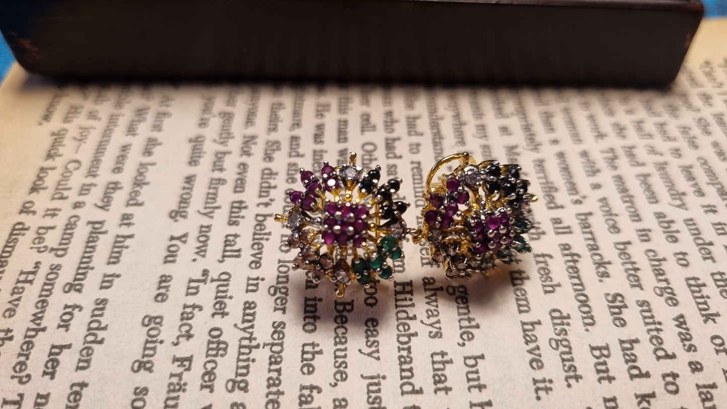 MULTI FLORAL EARRINGS