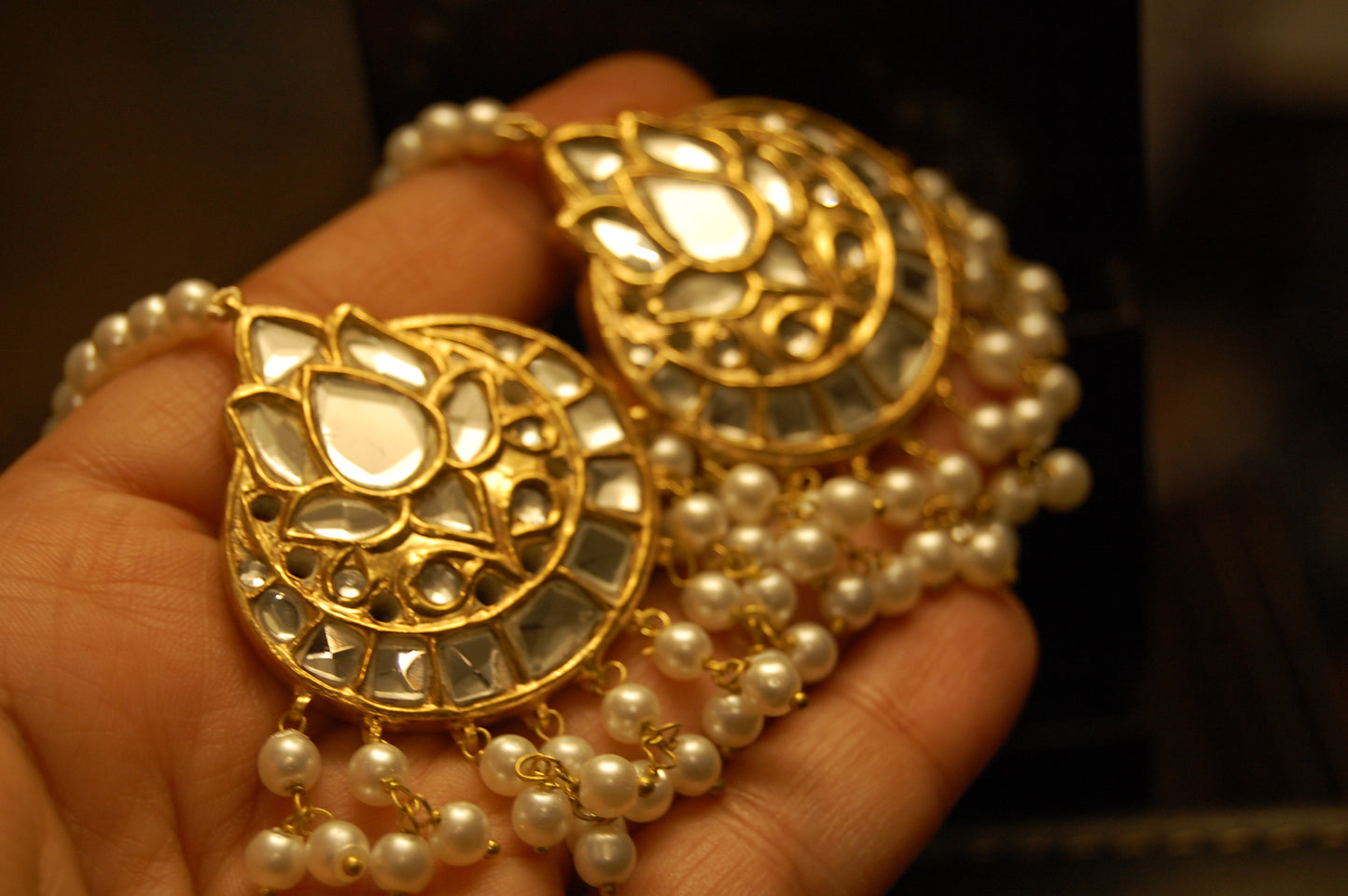 KUNDAN & PEARLS EARRINGS
