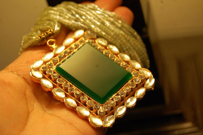 ELEGANT MALA IN EMERALD GREEN
