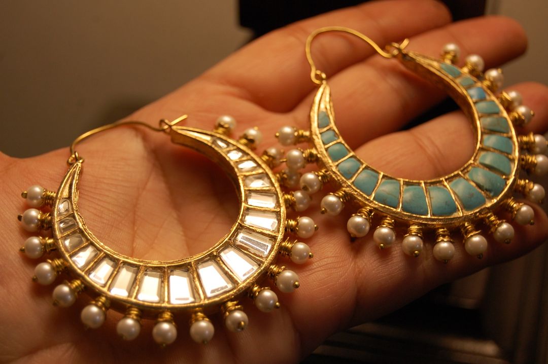 DOUBLE SIDED KUNDAN & FEROZA BALAS