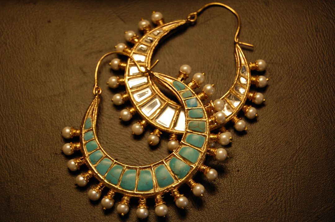 DOUBLE SIDED KUNDAN & FEROZA BALAS