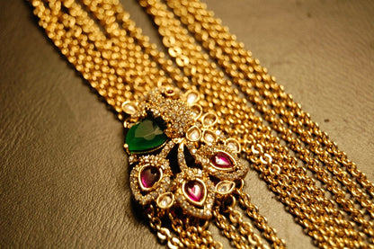 PEACOCK BROOCH CHAIN