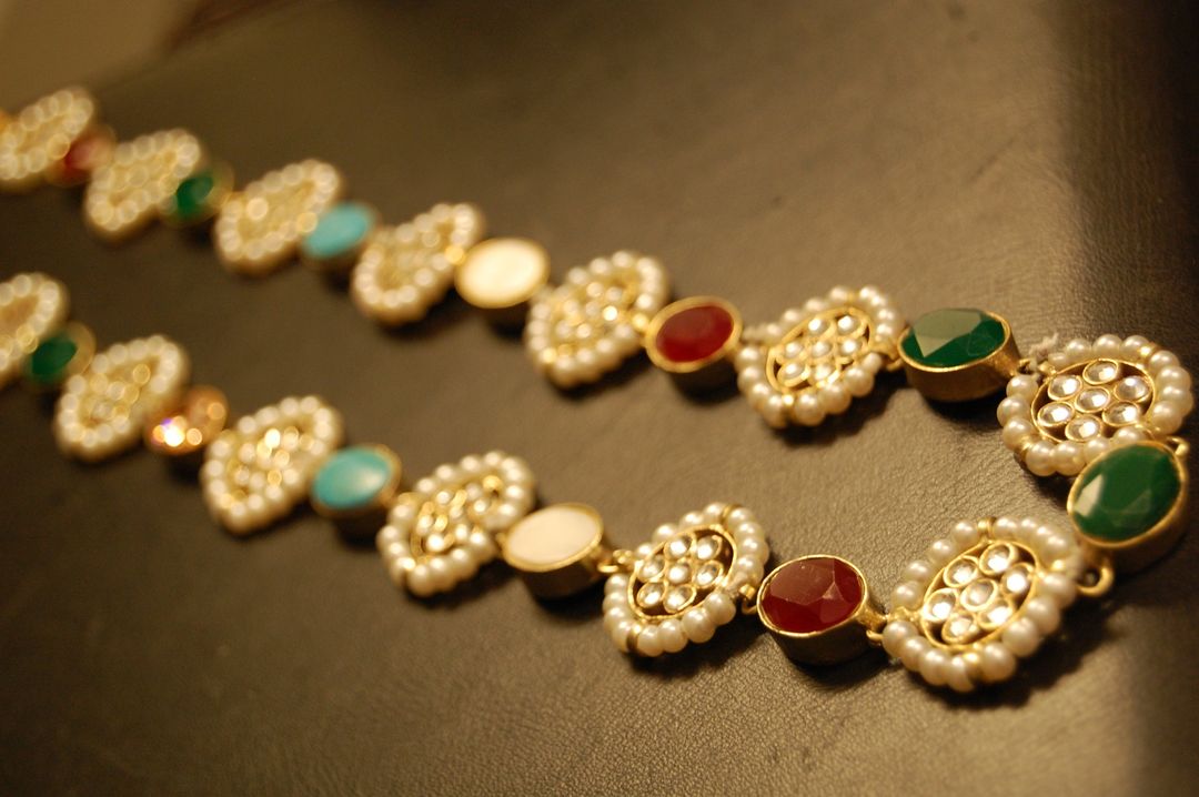 MULTIJEWELLED KUNDAN MALA