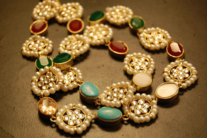 MULTIJEWELLED KUNDAN MALA