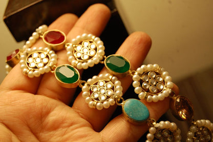 MULTIJEWELLED KUNDAN MALA
