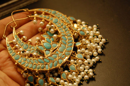 LARGE BALAS IN FEROZA & PEARLS