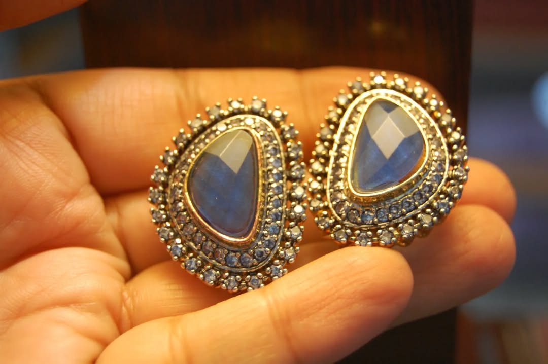 BLUE ZIRCON EARRINGS