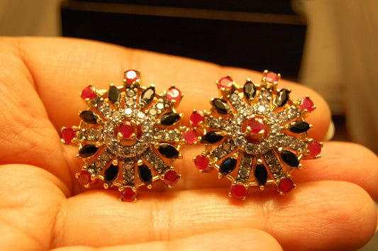 RED & BLACK EARRINGS