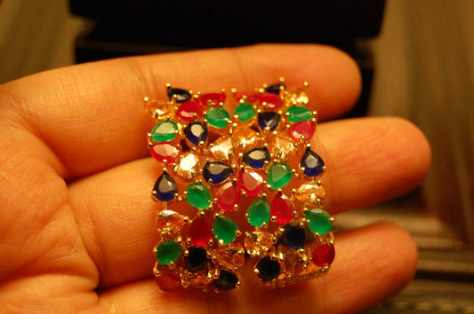 MULTI STONE EARRINGS