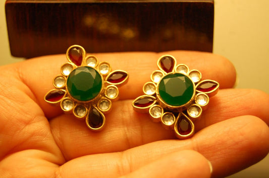 KUNDAN & STONE EARRINGS