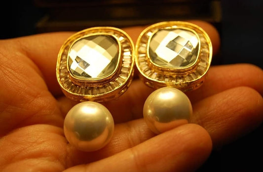 ZIRCON BLOCK EARRINGS