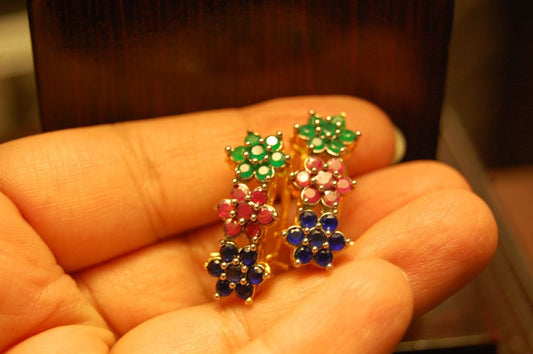 MULTI FLORAL EARRINGS