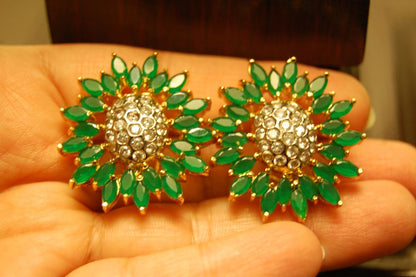 ZIRCON GREEN EARRINGS