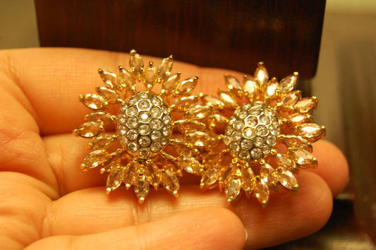 ZIRCON CHAMPAGNE EARRINGS
