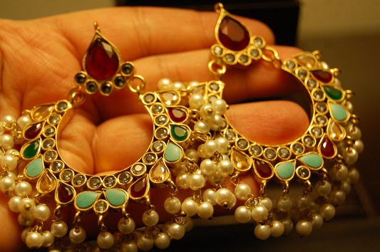 MULTI STONE & KUNDAN CHAAND BALAS