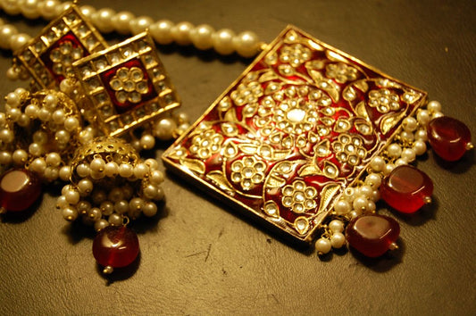 KUNDAN & RED MEENA SET