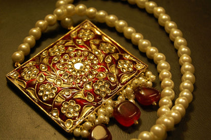 KUNDAN & RED MEENA SET
