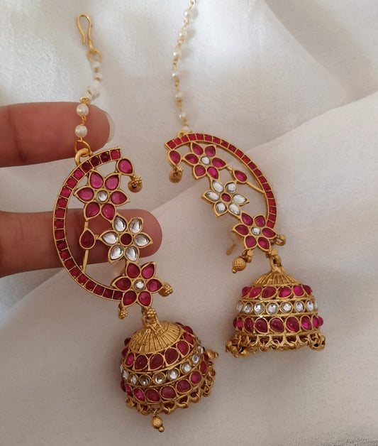 RED JHUMKAS