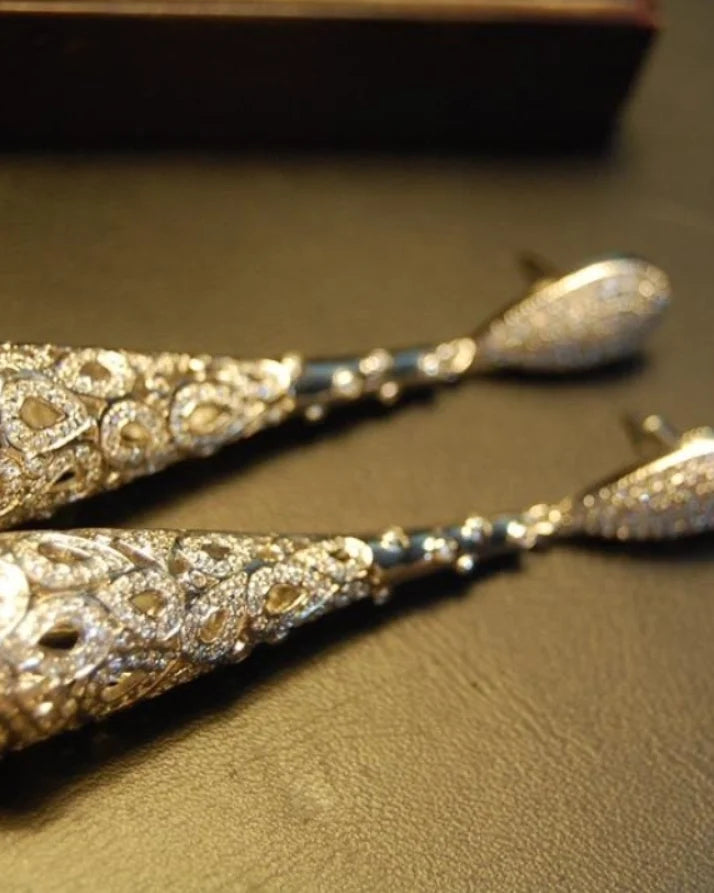 ZIRCON DROP EARRINGS