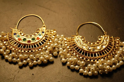 DOUBLE SIDED BALAS IN KUNDAN & NAURATAN