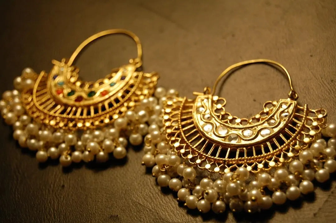 DOUBLE SIDED BALAS IN KUNDAN & NAURATAN