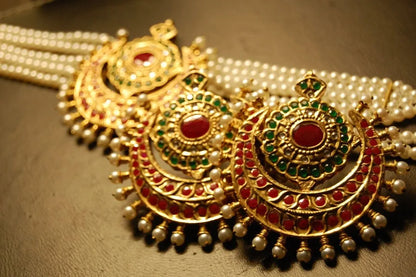 GREEN & RED CHOKER SET