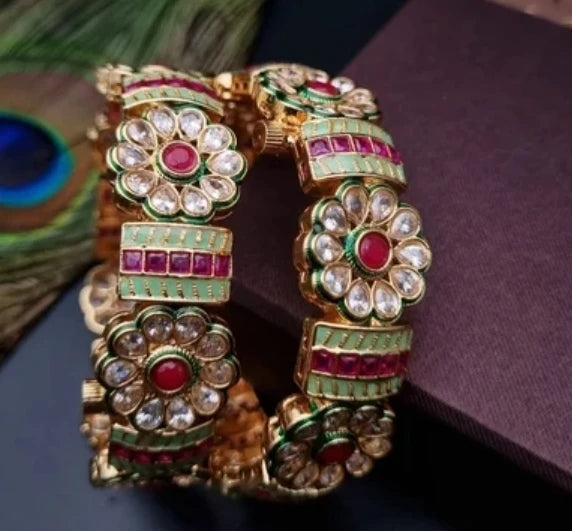 SINGLE FLORAL INDIAN KARA (OPENABLE)