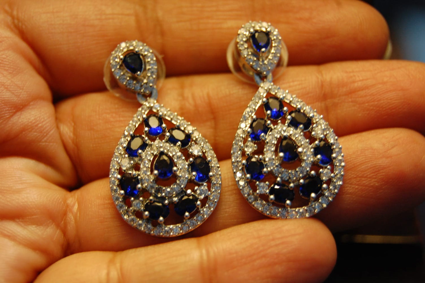 BLUE ZIRCON EARRINGS