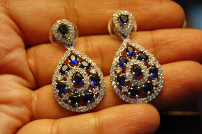 BLUE ZIRCON EARRINGS