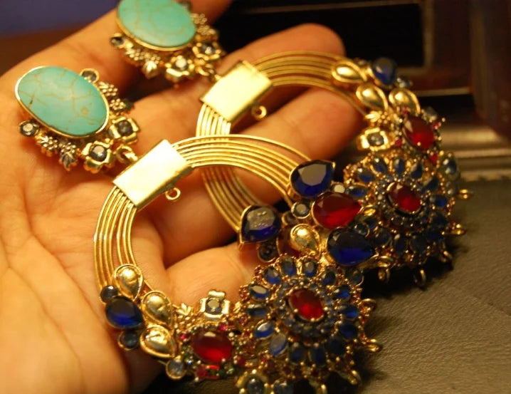 Gorgeous multi stone earrings