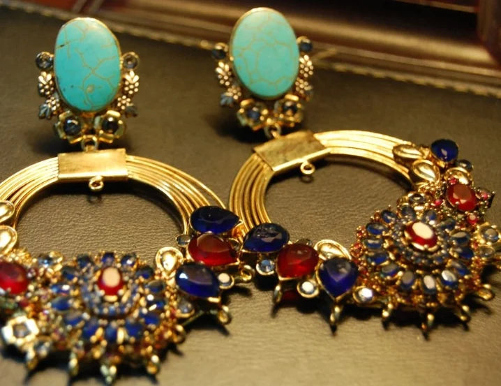 Gorgeous multi stone earrings