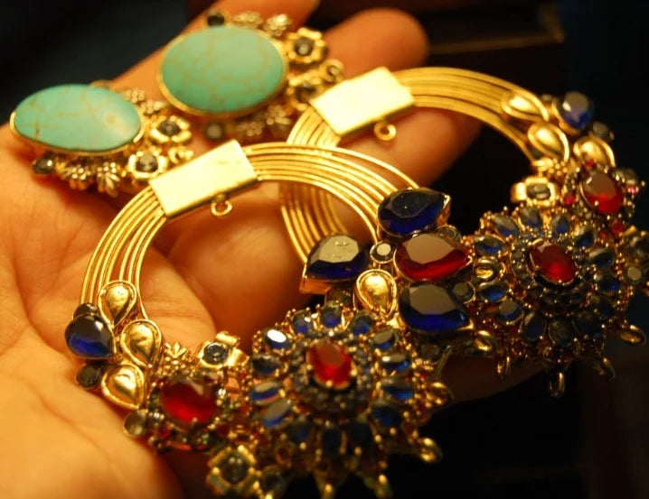 Gorgeous multi stone earrings