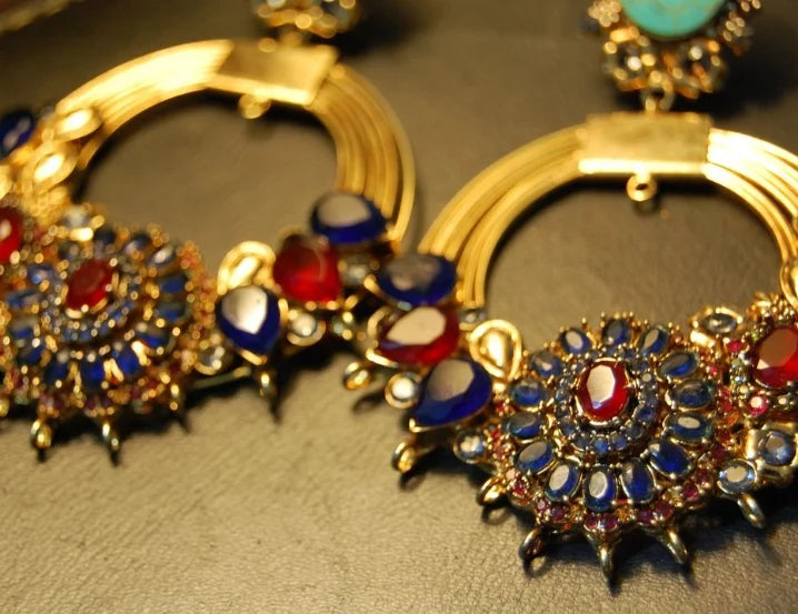Gorgeous multi stone earrings