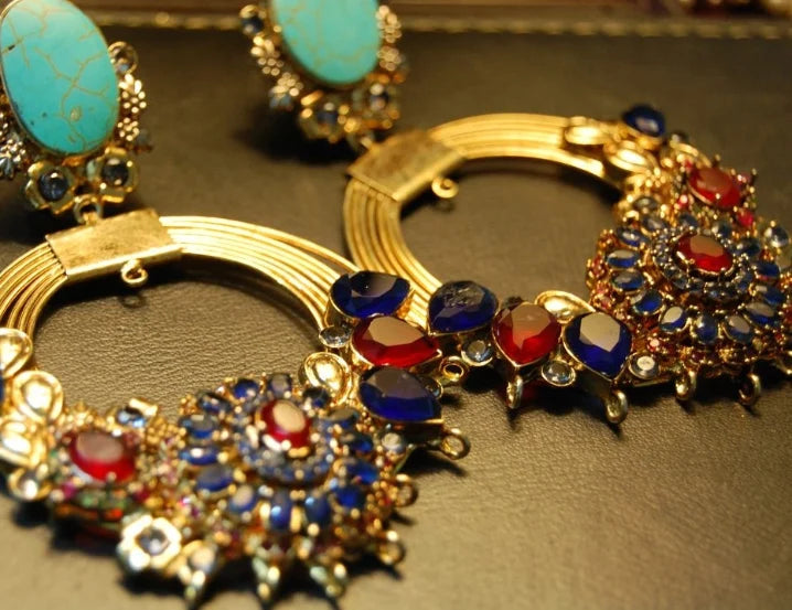 Gorgeous multi stone earrings