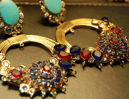 Gorgeous multi stone earrings