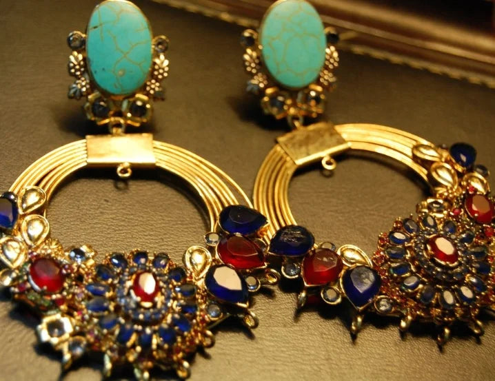 Gorgeous multi stone earrings