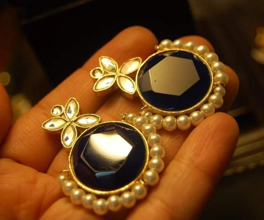 KUNDAN & STONE EARRINGS