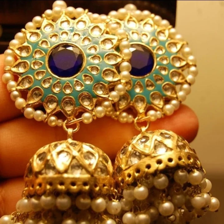 FEROZA & BLUE MEENA & KUNDAN JHUMKAS