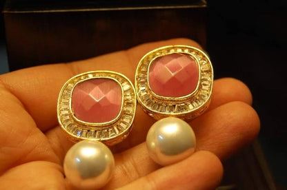 PINK PEARL EARRINGS