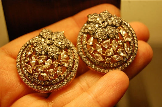 ZIRCON & CHAMPAGNE EARRINGS