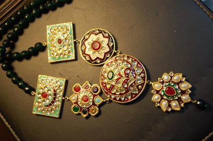 GORGEOUS MEENA & MULTI STONE MALA SET