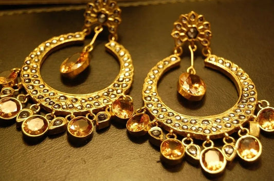 CHAAND BALIS IN KUNDAN & CHAMPAGNE