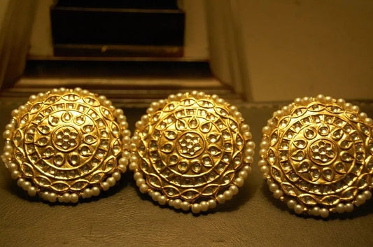SET OF 3 KUNDAN BUTTONS
