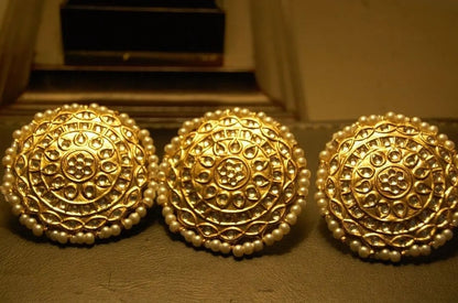 SET OF 3 KUNDAN BUTTONS