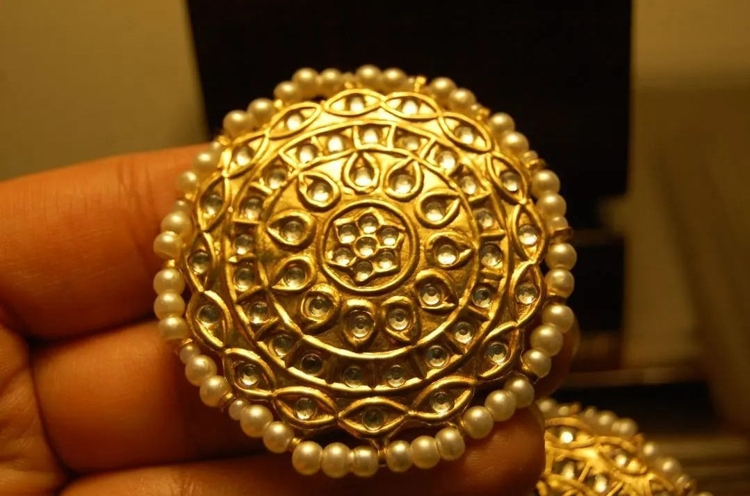 SET OF 3 KUNDAN BUTTONS