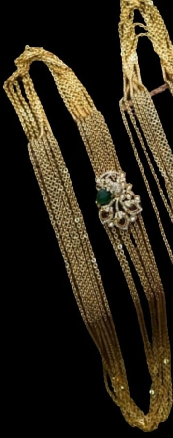 PEACOCK BROOCH CHAIN