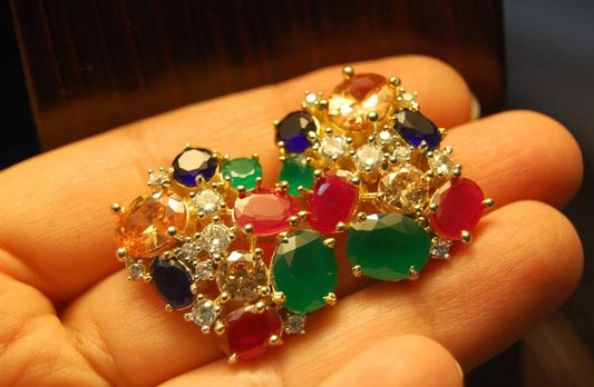 MULTI JEWELLED EARRINGS