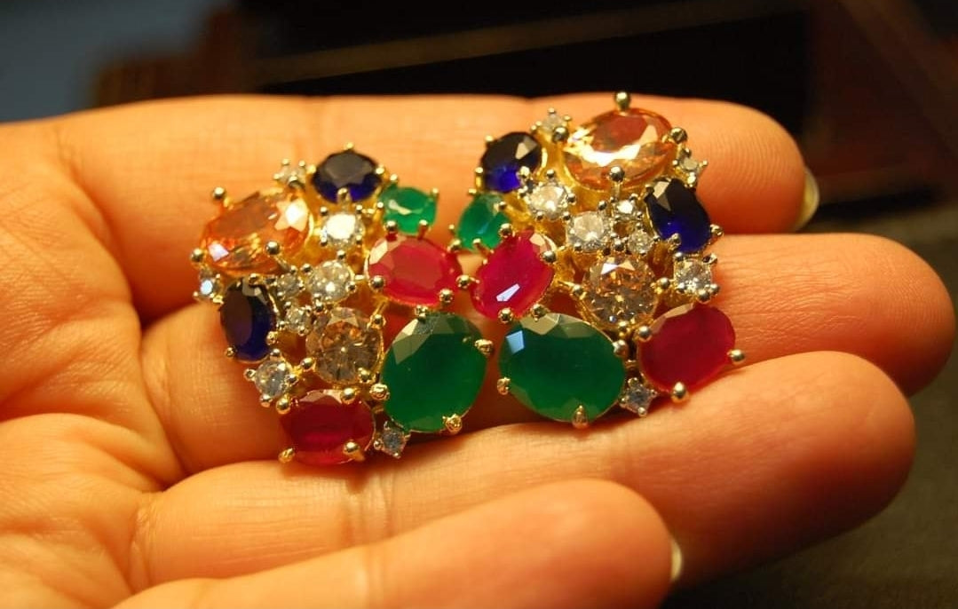 MULTI JEWELLED EARRINGS