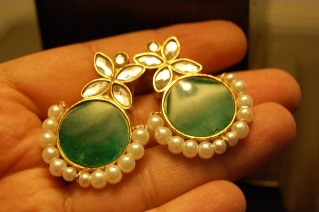 KUNDAN & STONE EARRINGS